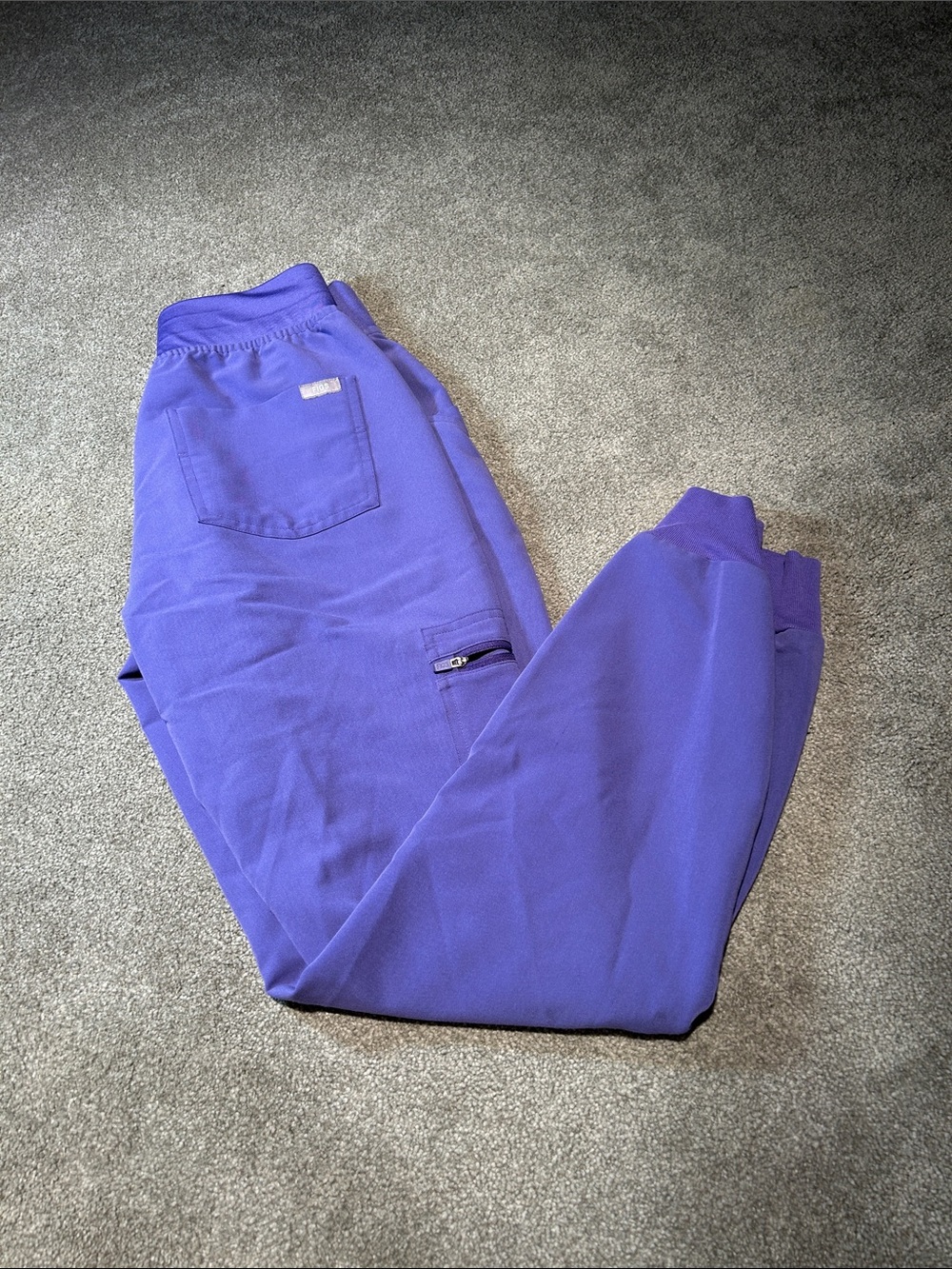 Figs Amethyst Womens Zip-Pocket Jogger Pants